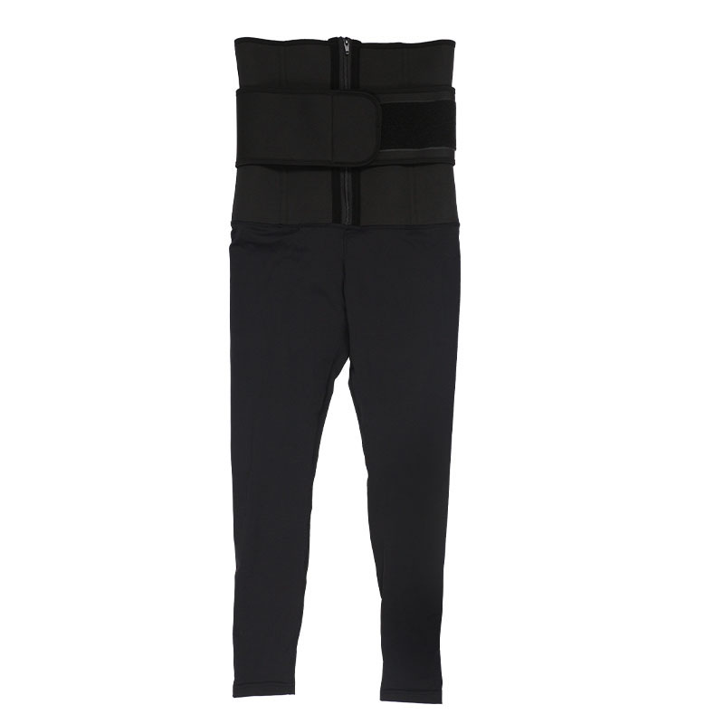 Neoprene Single belt waist trainer jumpsuit pantsMHW100129B