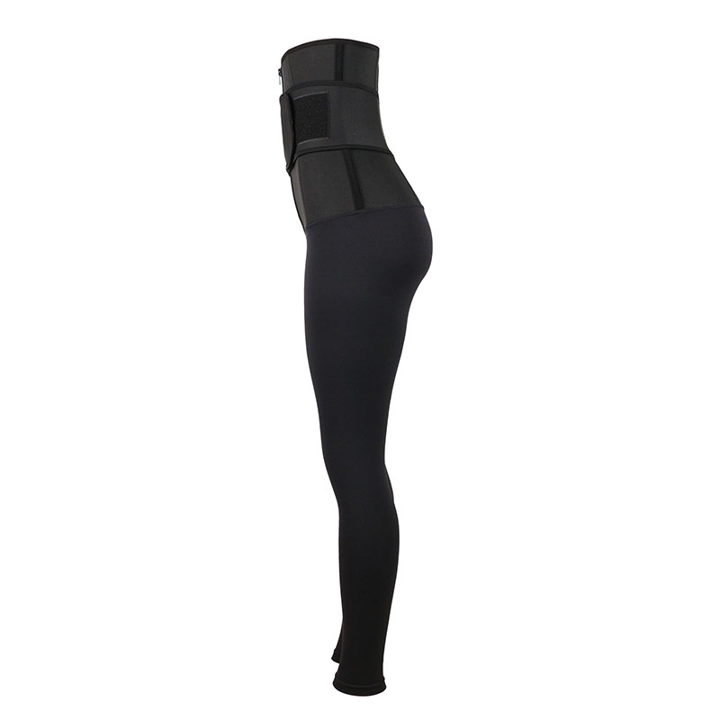 Neoprene Single belt waist trainer jumpsuit pantsMHW100129B