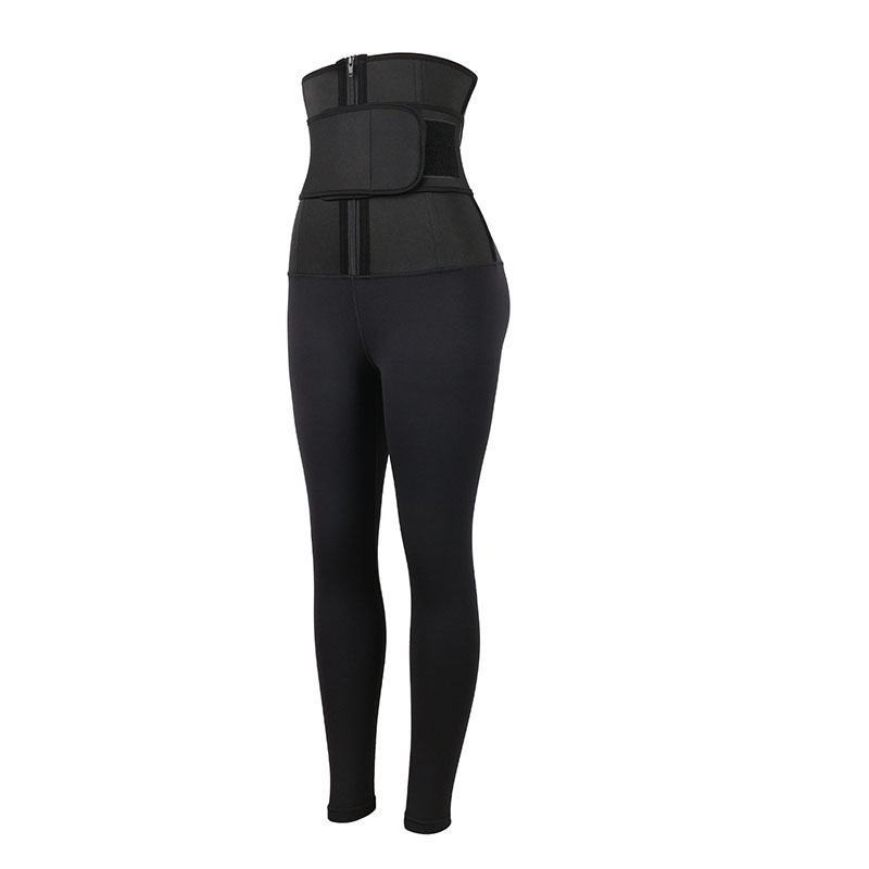 Neoprene Single belt waist trainer jumpsuit pantsMHW100129B