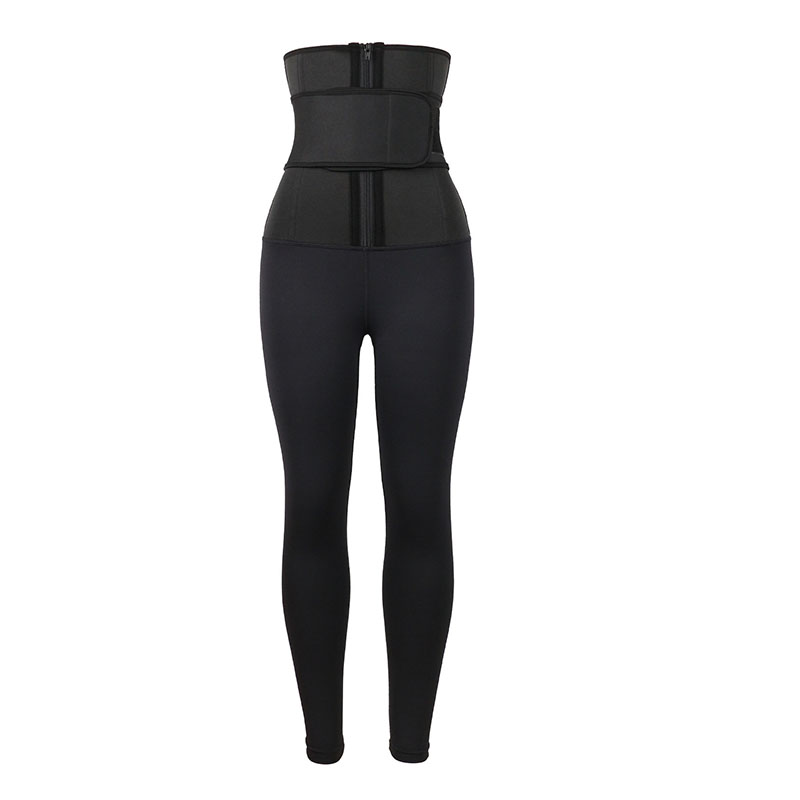 Neoprene Single belt waist trainer jumpsuit pantsMHW100129B
