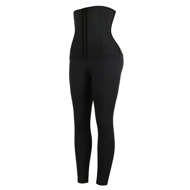 Neoprene classical waist trainer jumpsuit pants MHW100147B