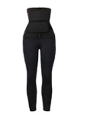 Neoprene Doubelt belt waist trainer jumpsuit MHW100130B