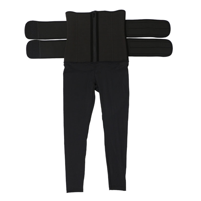 9 Steel Bones Neoprene Doubelt belt waist trainer jumpsuit MHW100130B
