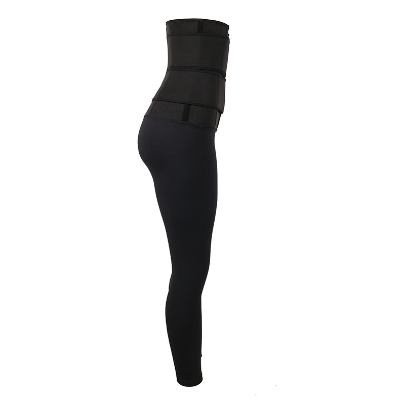 9 Steel Bones Neoprene Doubelt belt waist trainer jumpsuit MHW100130B