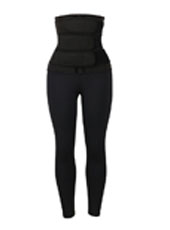 Neoprene Three belt waist trainer jumpsuit MHW100131B
