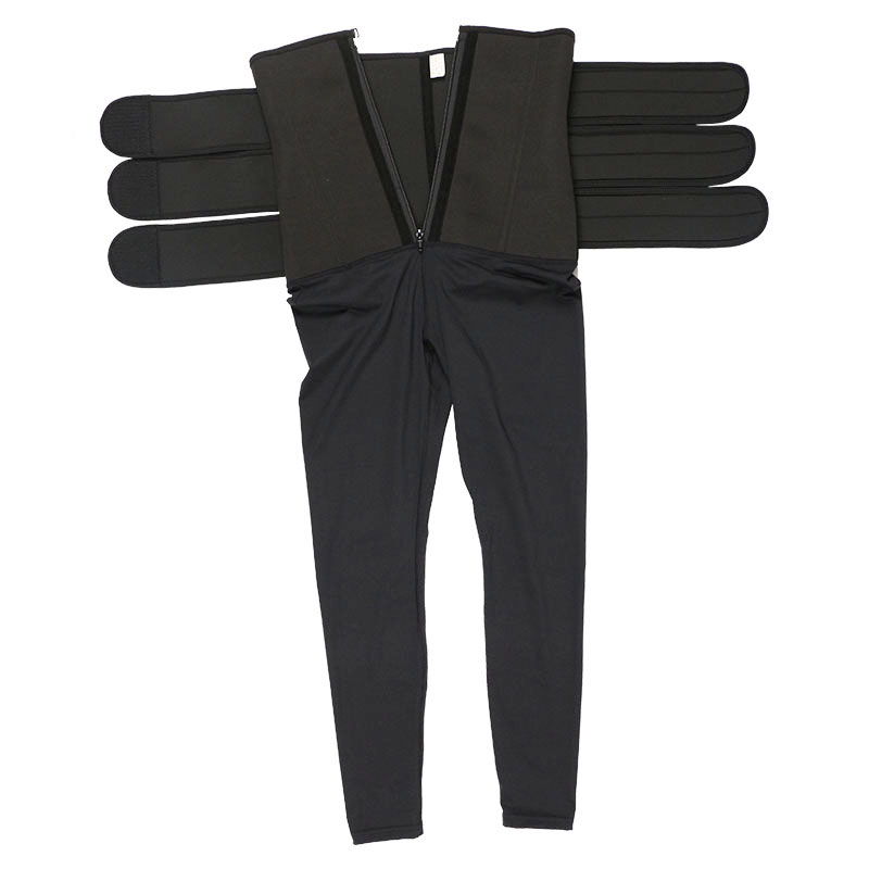 Neoprene Three belt waist trainer jumpsuit