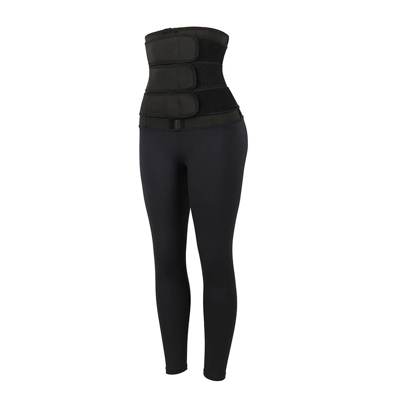 Neoprene Three belt waist trainer jumpsuit
