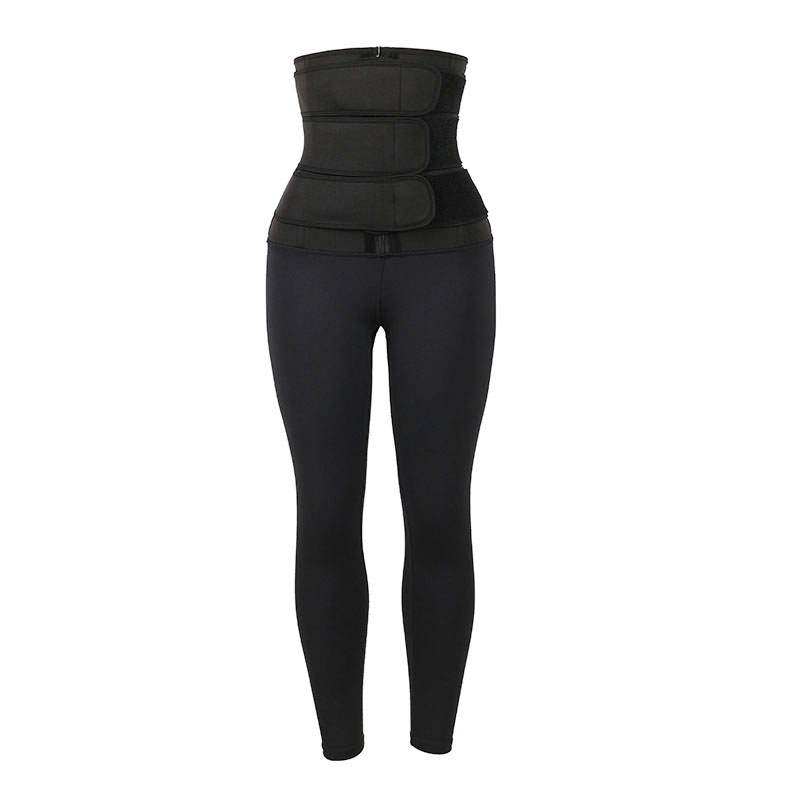 Neoprene Three belt waist trainer jumpsuit