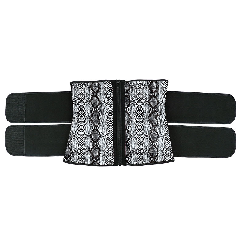 Latex Double Belt with Snake Print MH1949CP