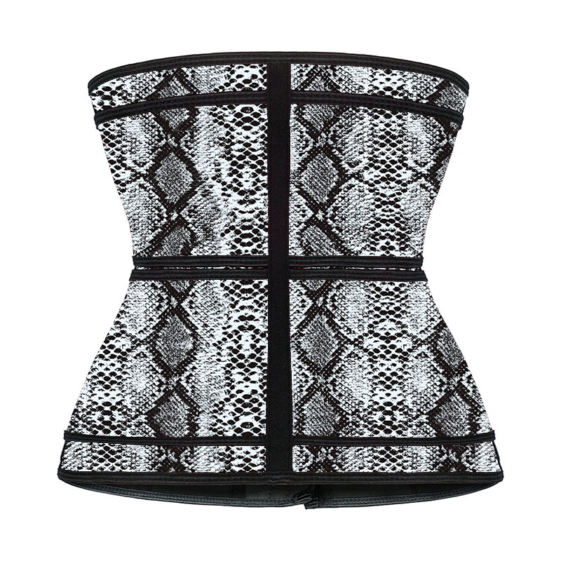 Latex Double Belt with Snake Print MH1949CP