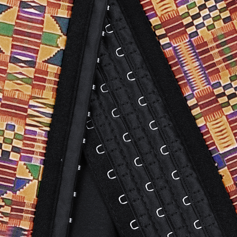 Latex Three Belt with African Print MHW100004