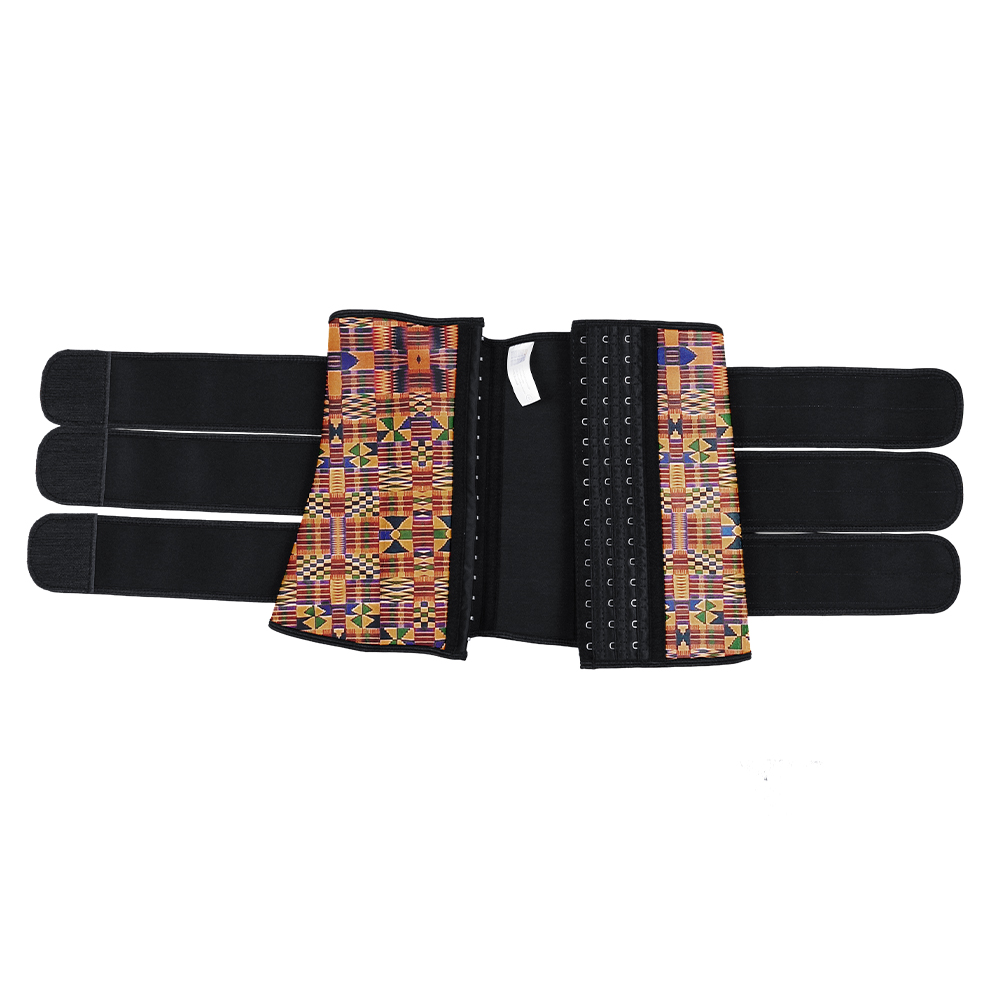 Latex Three Belt with African Print MHW100004