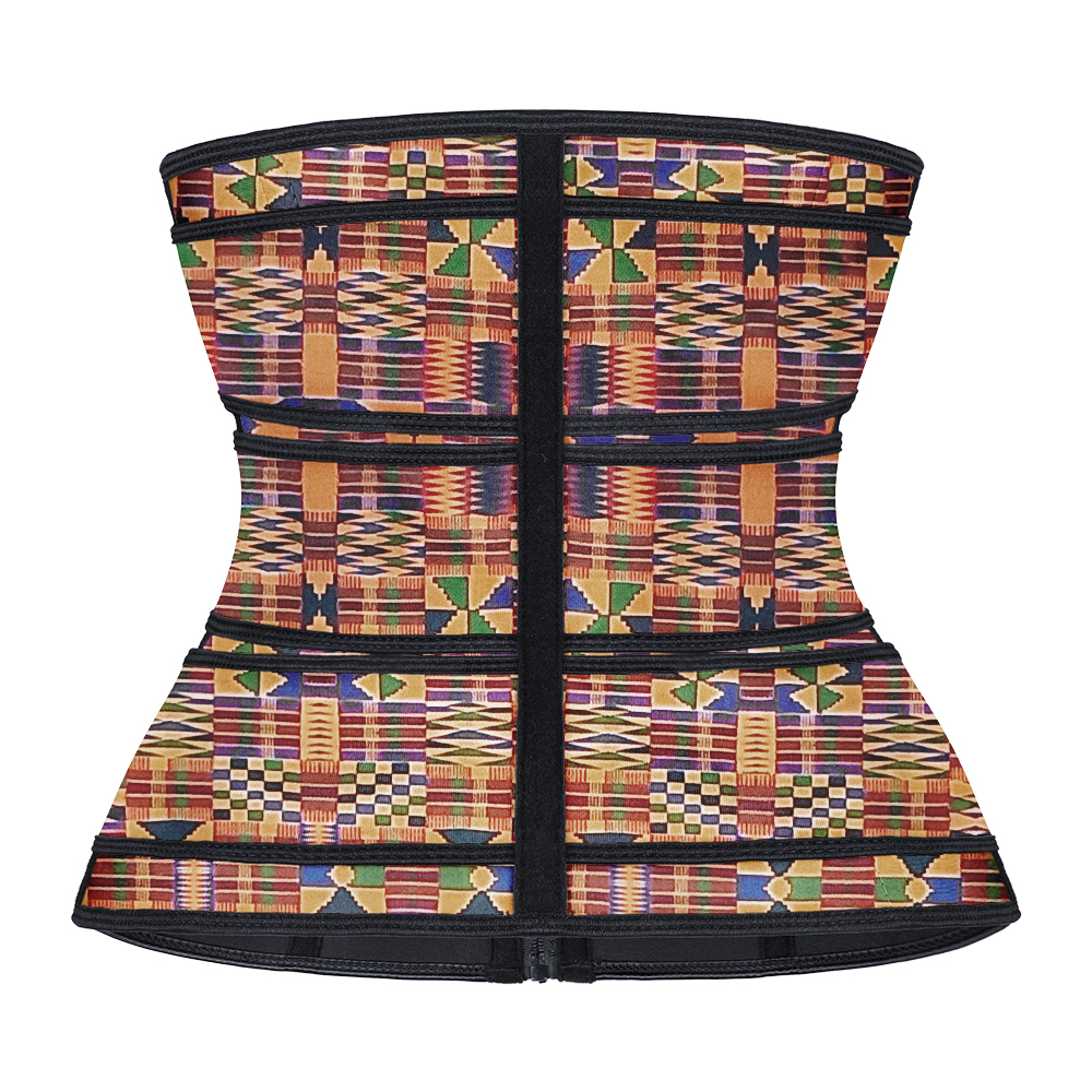 Latex Three Belt with African Print MHW100004