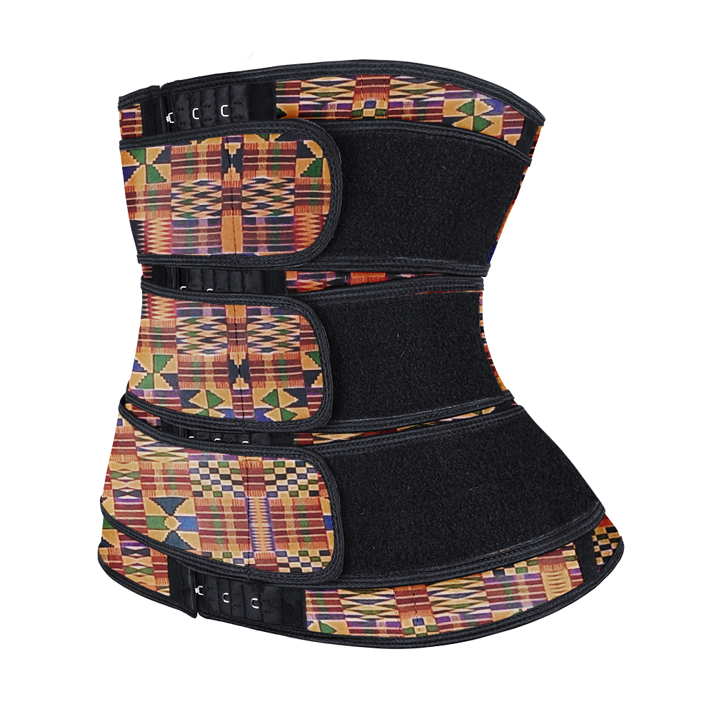 Latex Three Belt with African Print MHW100004