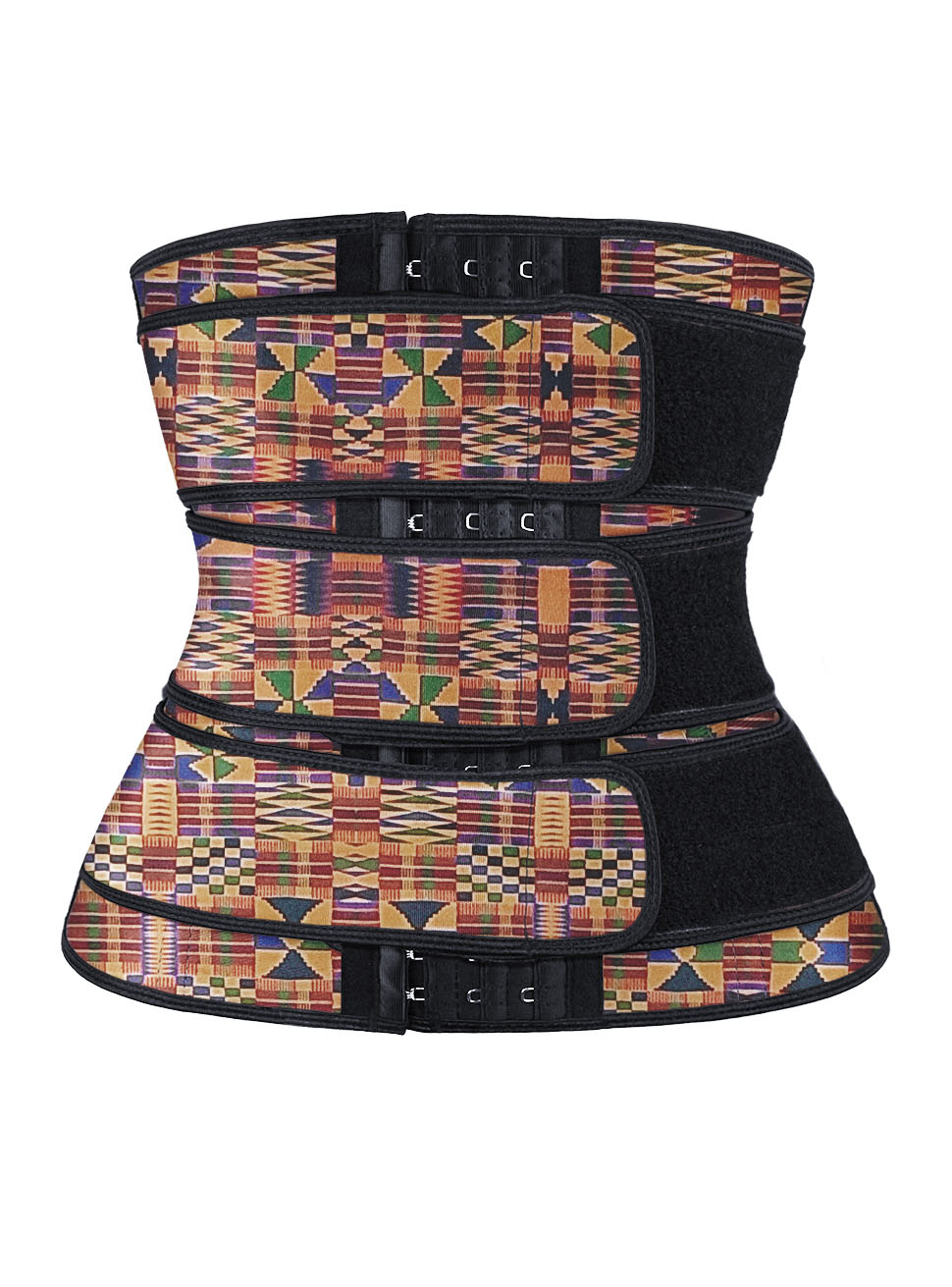 Latex Three Belt with African Print MHW100004
