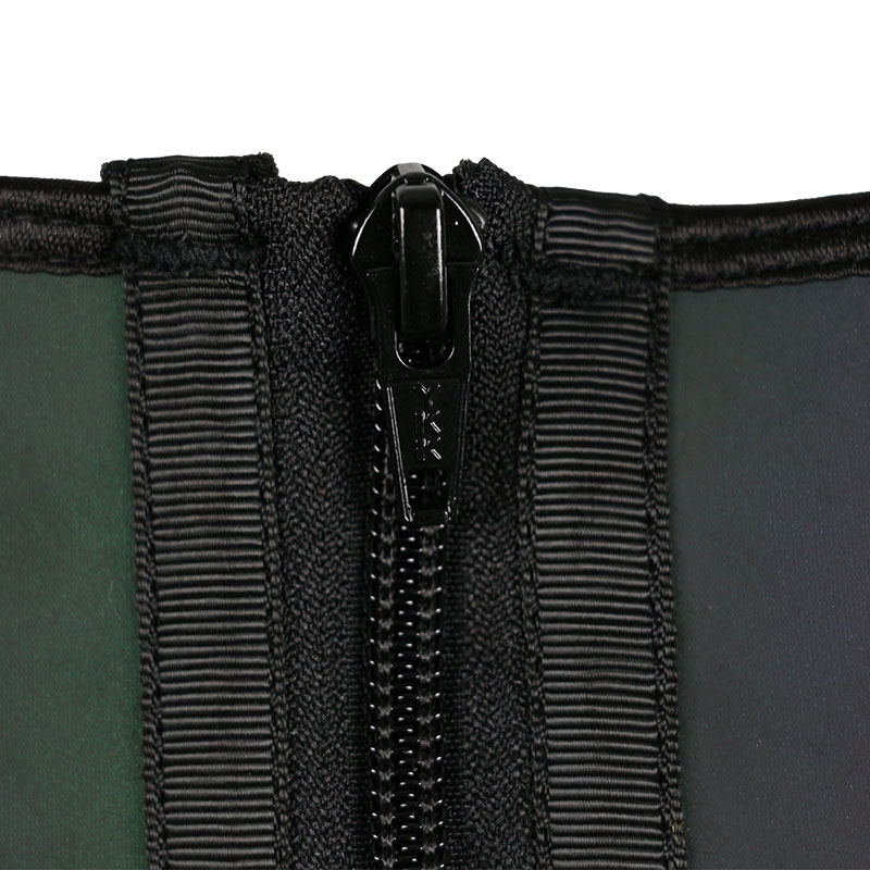 Laser discoloration Double Belt Latex With Zipper MHW1698C