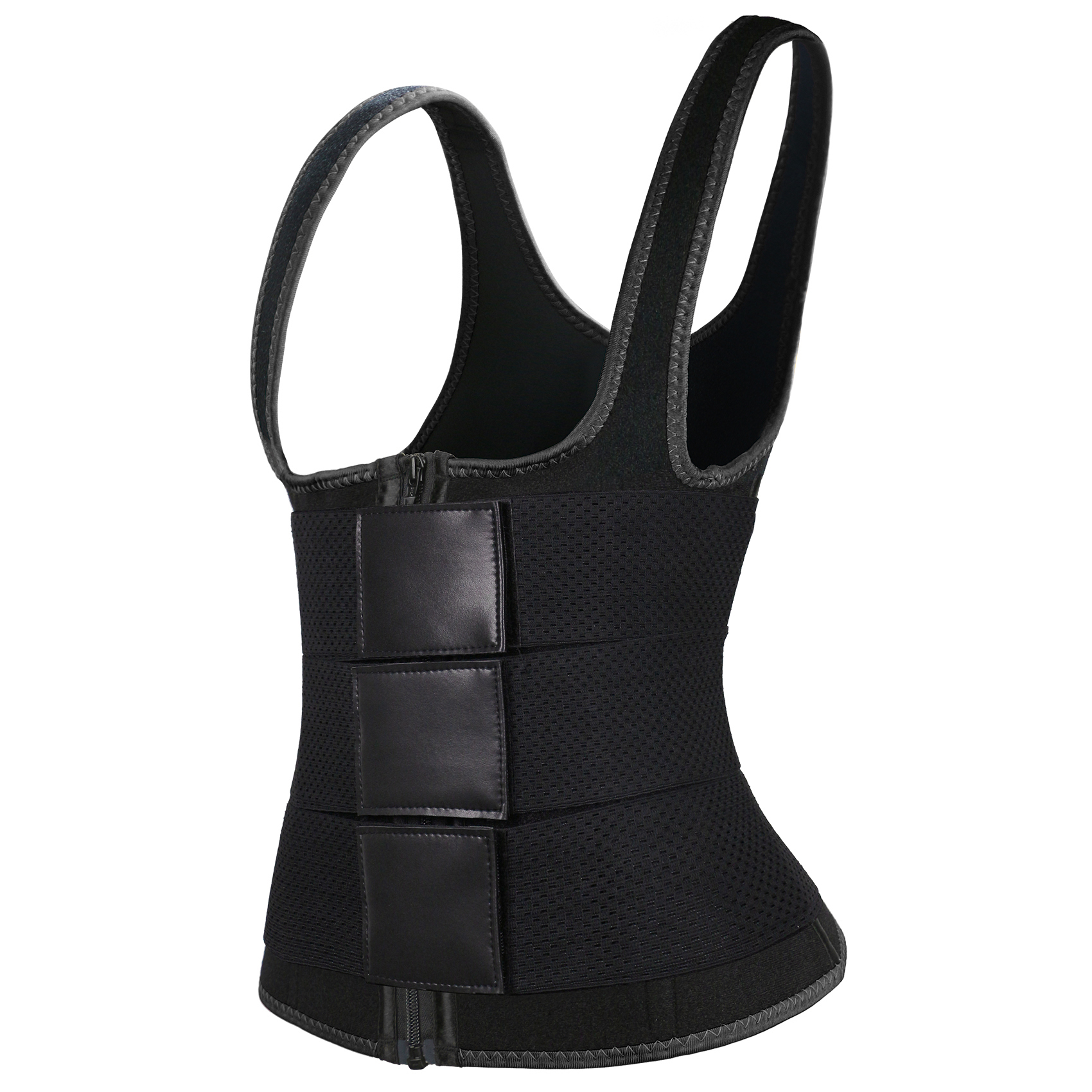 Black Vest Three Belts MHW100194B