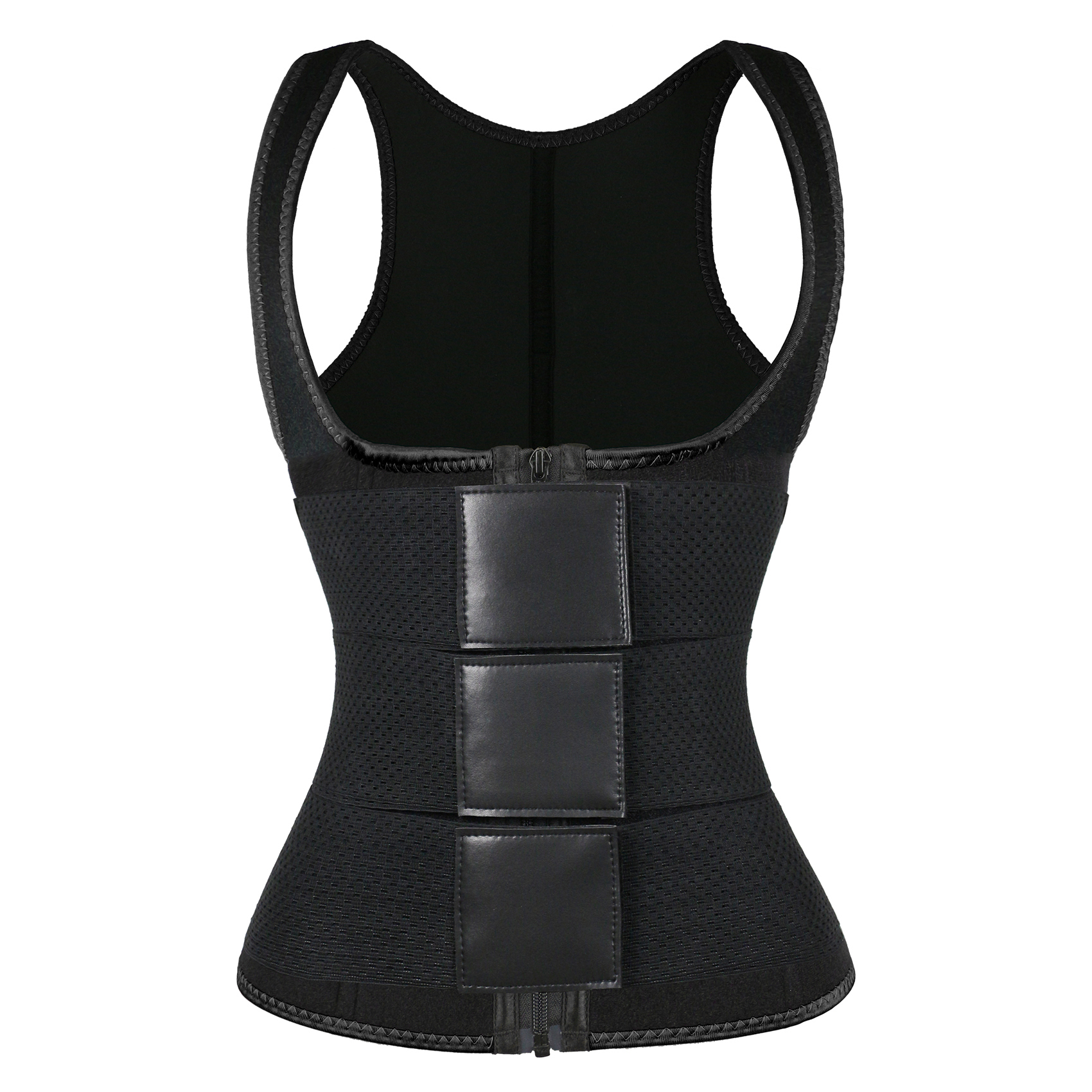 Black Vest Three Belts MHW100194B
