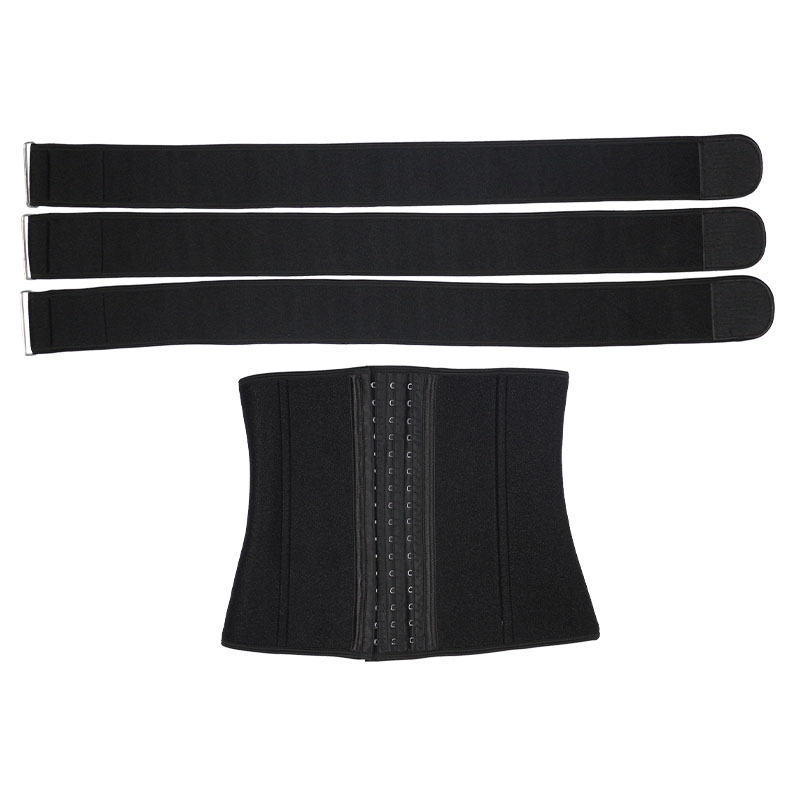 9 steel bones three detachable square buckle and pulley