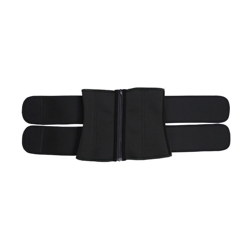 OK Fabric Double Straps Zipper Neoprene Waist Trainer MHW100159B