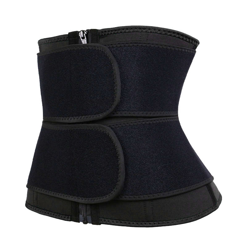 OK Fabric Double Straps Zipper Neoprene Waist Trainer MHW100159B
