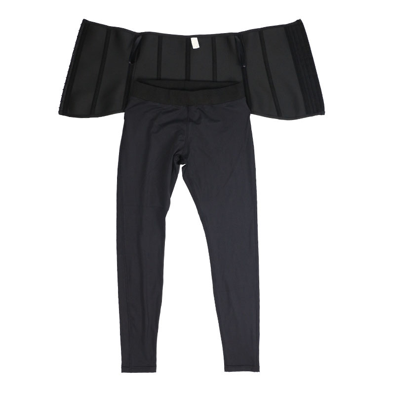 longer front shorter back waist trainer legging pants MHW100198B