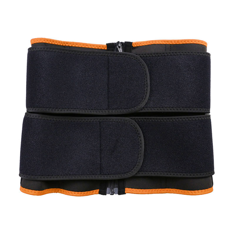 OK Fabric Double Straps Zipper Neoprene Waist Trainer MHW100159O