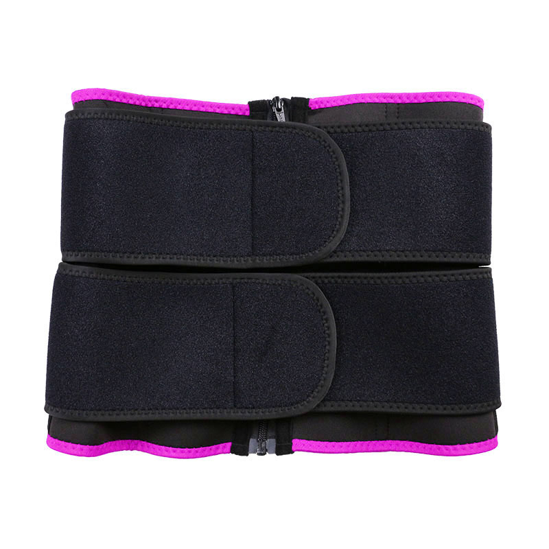 OK Fabric Double Straps Zipper Neoprene Waist Trainer MHW100159P