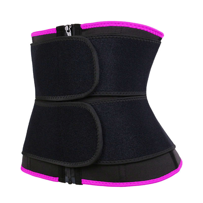 OK Fabric Double Straps Zipper Neoprene Waist Trainer MHW100159P