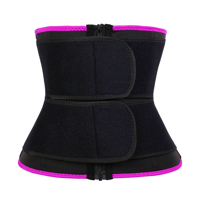 OK Fabric Double Straps Zipper Neoprene Waist Trainer MHW100159P