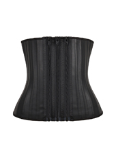 27 steel bones latex waist trainer with 3 removable YKK zipper MHW100203