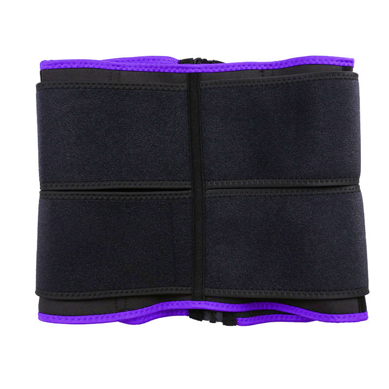 OK Fabric Double Straps Zipper Neoprene Waist Trainer MHW100159PU