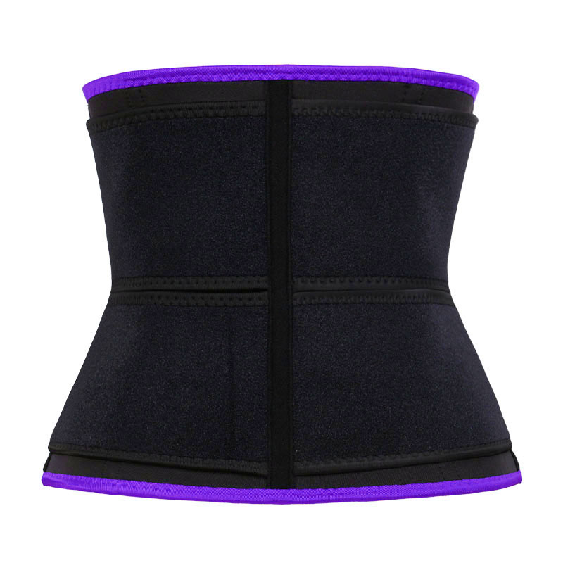 OK Fabric Double Straps Zipper Neoprene Waist Trainer MHW100159PU