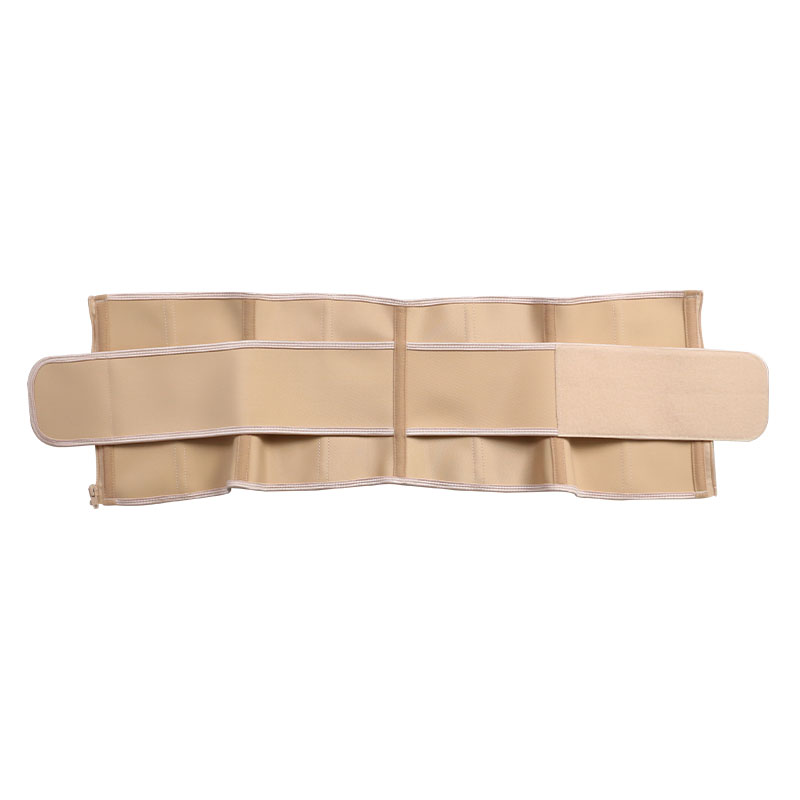 9 inch Nude Latex Single Belt Waist Trainer with zipper MHW100164N