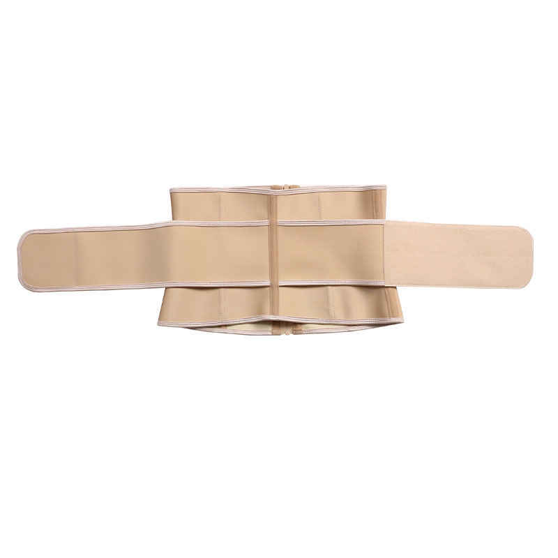 9 inch Nude Latex Single Belt Waist Trainer with zipper MHW100164N