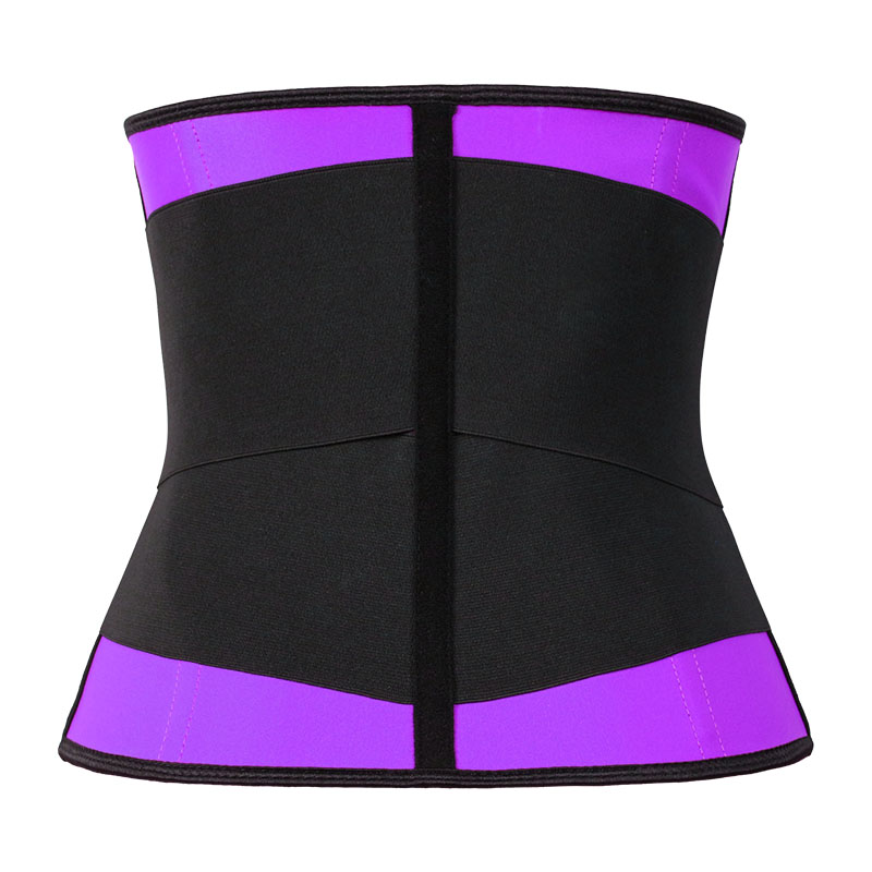 11.5 Inch 9 Steel Bones Three-layers Latex Velcro Stretch Belt with Zipper MHW100154PU