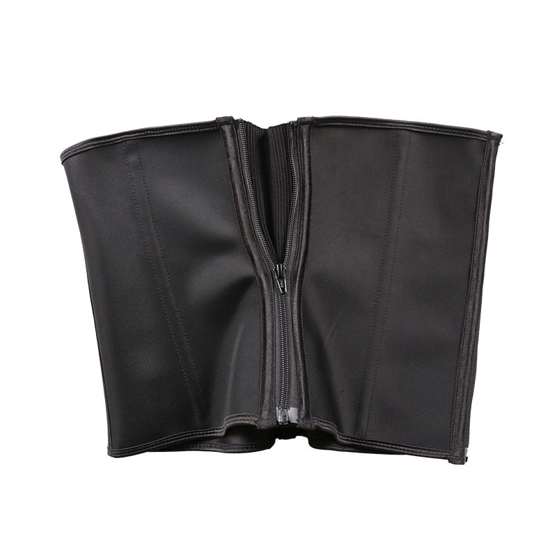 side zipper rib open 11.5 inches latex waist trainer MHW100197B