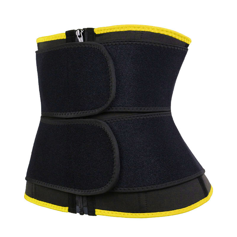OK Fabric Double Straps Zipper Neoprene Waist Trainer MHW100159Y