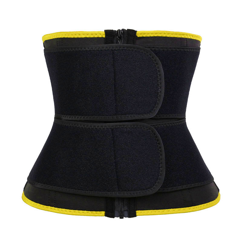 OK Fabric Double Straps Zipper Neoprene Waist Trainer MHW100159Y