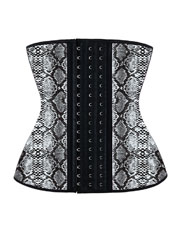 Snake Print Latex Single Belt Hooks Waist Trainer MH1066CP