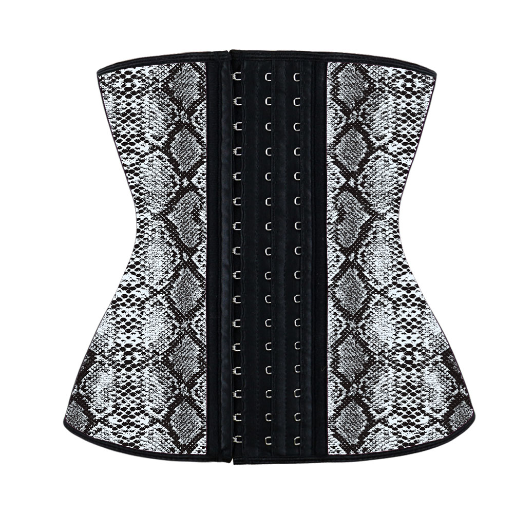 Snake Print Latex Single Belt with Zipper MH1066CP