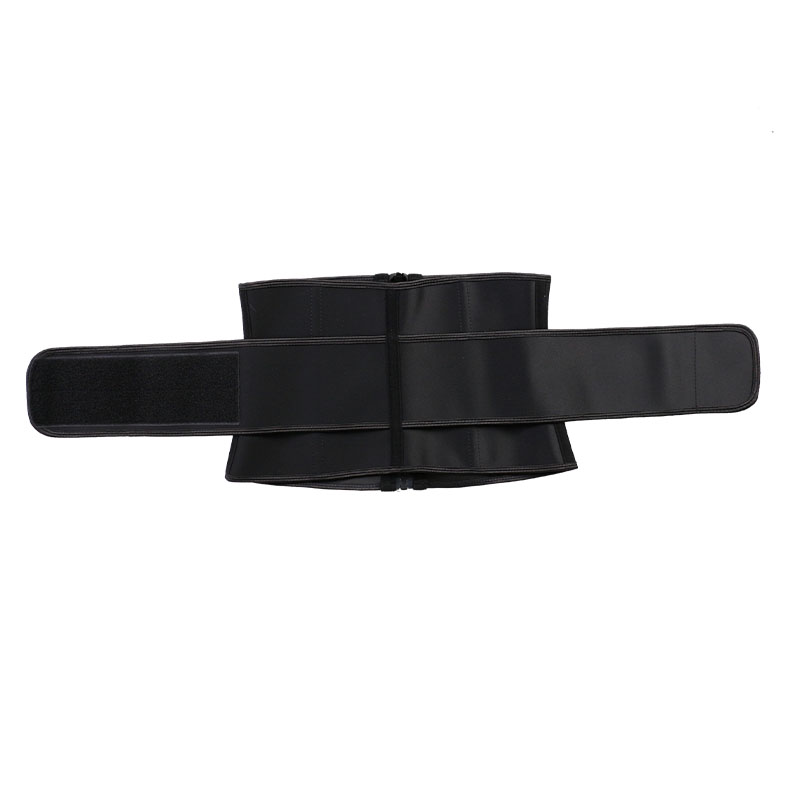 9 Inches Black Latex Single Belt Waist Trainer MHW100164B