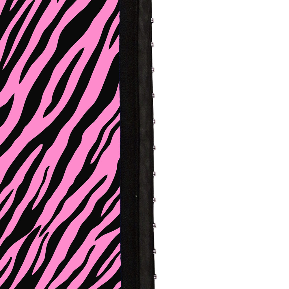 Latex Pink Zebra Print Waist Trainer MH1066PZ