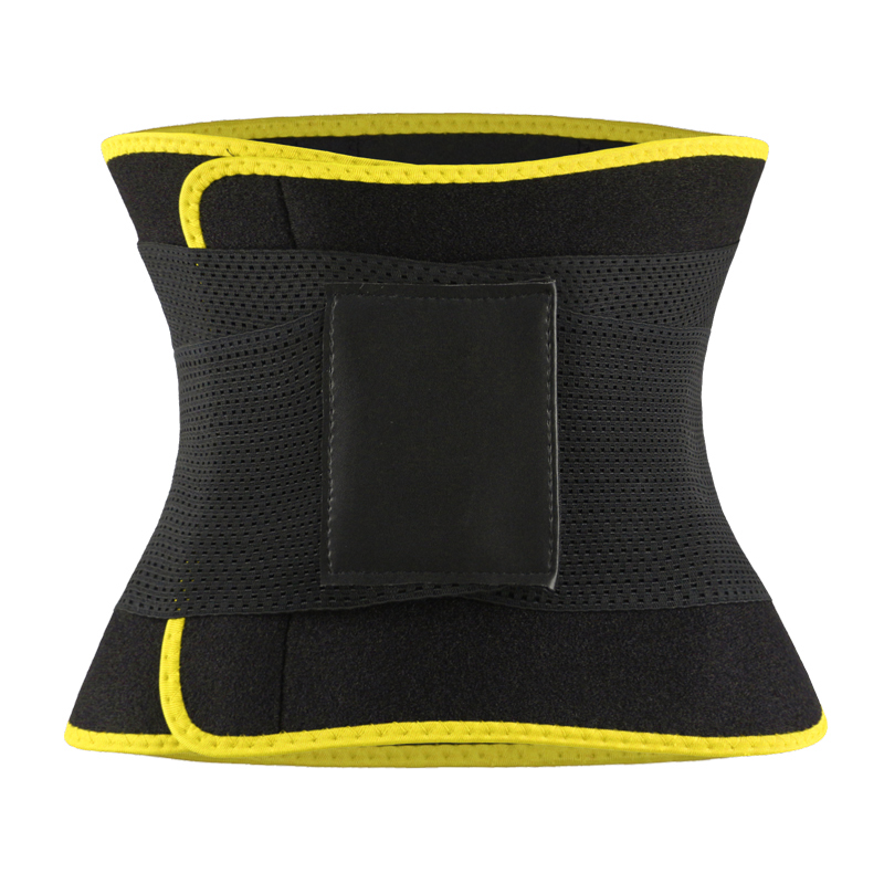 	Yellow Neoprene Trimmer Belt with Leather Label MHW100067Y