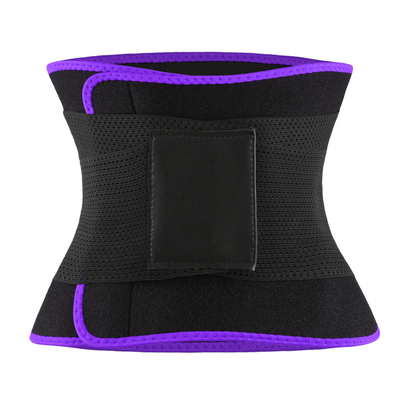 Purple Neoprene Trimmer Belt with Leather Label MHW100067PU