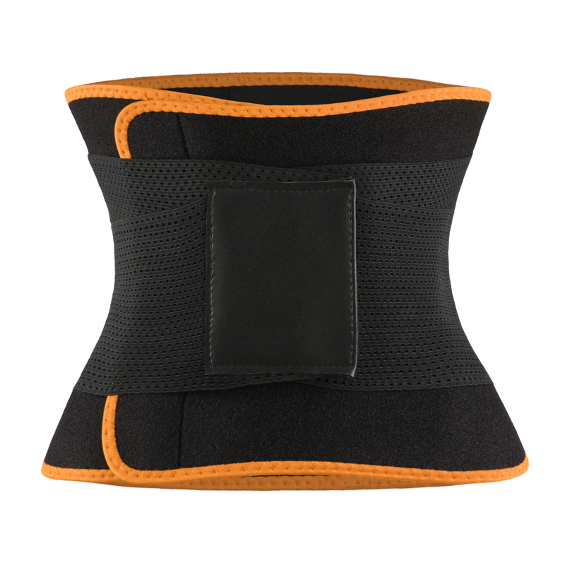 Orange Neoprene Trimmer Belt with Leather Label MHW100067O