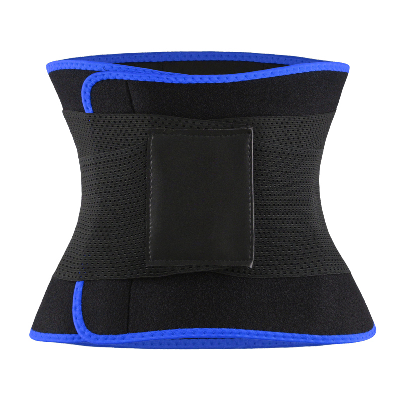 Blue Neoprene Trimmer Belt with Leather Label MHW100067BL