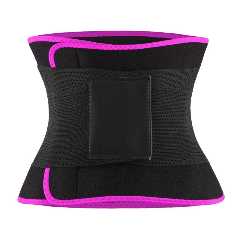 Pink Neoprene Trimmer Belt with Leather Label MHW100067P