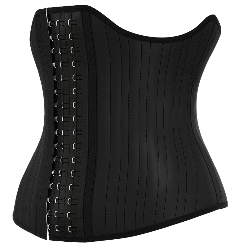 Front 11.5inches Behind 9inches 25 steel bones Tourmaline curve waist trainer MHW100208B
