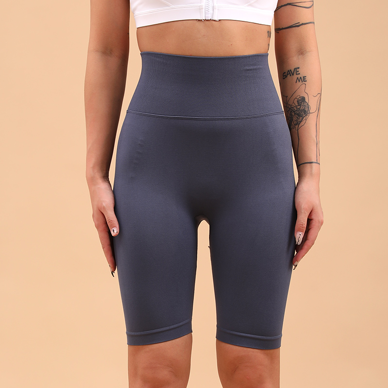 Seamless high waist Fitness Yoga shorts MH133581BL